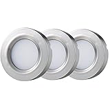 GetInLight パック型LEDライトキット 埋め込みまたは表面取り付けデザイン ソフトホワイト 3000K 2W 合計6W 30W相当 ELT認証 3個パック 3-Pucks Kit IN-01