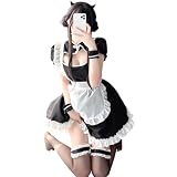 [harukita] メイド服 コスプレ セクシー 仮装 チャイナ服 エプロン セクシー ロリータ 衣装 ランジェリー ベビードール フリーサイズ 6点セット 中華風 メイド服 かわいい セット コスプレ 人気 ハロウィン 衣装