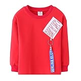 Chaufly ベビー服 子供服 Tシャツ キッズ ヒップホップ レタープリント ボーイズガールズ スポーツ カジュアル セーター シャツ スウェット シャツ