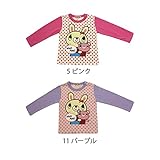 【SiShuNon/シシュノン】ウサギピンクマ水玉 プリントTシャツ ウサギ ピンク クマ 水玉 ドット Tシャツ 95 11 パープル