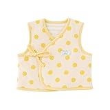 ニシキ ドットりぼん新生児ベスト P9046 クリーム・P9046-C