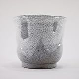 信楽焼 植木鉢 白マット雪割草鉢 4号鉢 鉢幅12.5cm×高さ11cm 盆栽鉢 陶器鉢 盆栽妙