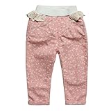 eTree Little Girlsベビー乳児幼児用スノーフレークレースBowknowコットンパンツ カラー: ピンク