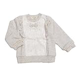 子供服　女の子　ベビー　前レースリボン裏毛トレーナー 95