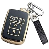 ZANEKOキーケース適合トヨタノア 80系 ヴォクシー80系キーカバーエスクァイア アルファード ヴェルファイア30系 シエンタスマートキーケース(ブラック)