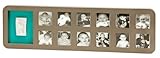 Baby Art First Year Print Frame Rounded (Taupe & Azure/Sun) by Baby Art