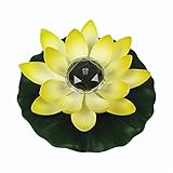 LED蓮花　ロータスライト　フローティング　LEDソーラーライト　太陽能充電式　ソーラーパネル付き　願をかけるライト　祈り　点灯　水中ライト　浮かぶ　プール装飾ライト　4色花びら選択可能 (C)