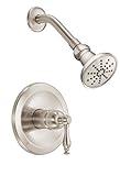 Danze D520655BNT Sheridan Single Handle Shower Trim Kit with 3 1/2-Inch Showerhead, Brushed Nickel [