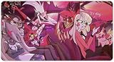 ハズビンホテル デスクマット マウスパッド オーバーロック 学習デスク パソコンマット 大型 アニメグッズ ゲーム オフィス 耐久性 滑り止め 防水 40X75cm