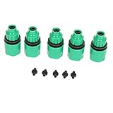 Demiawaking 水道ホース ジョイント 4mmまたは8～9mmホース対応接続 ホース接手 散水コネクタ ガーデン灌漑用 5個セット