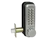 電池のいらない ボタン式 Lockey ﾛｯｷｰ ﾃﾞｼﾞﾀﾙﾛｯｸ ﾃﾞｯﾄﾞﾎﾞﾙﾄ錠 ﾊﾞｯｸｾｯﾄ60mm 2210SC ｻﾃﾝｸﾛｰﾑ
