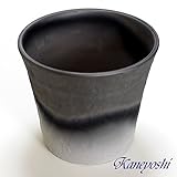 KANEYOSHI 鉢 陶器 植木鉢 ロックガーデン ダークシルバー 8号