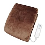 MORITA 電気敷毛布 ブラウン フランネル 140×80cm ウォッシャブル 光沢があって柔らかいフランネル生地 TMB-S14FM(BR)