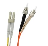 Leviton 62DTL-M02 Fiber Patch Cord, 62.5/125um, Multimode, Duplex, ST to LC, 2 Meters by Leviton
