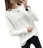 Heaven Days（ヘブンデイズ） ニット セーター ニットプルオーバー ラウンドネック 折り返しリブ袖 リラックス レディース 1710M0167