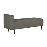 arne ベンチソファ 背もたれ無し ベンチチェアー 長椅子 片肘付き イス ダイニング 2人掛け 布張り Baggy SA 2×5 グレー