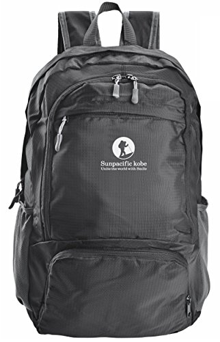 折りたたみ 軽量 防水 リュックサック 20L ブラック