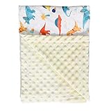 LUlala ひざ掛け 赤ちゃん ブランケットコットン100% 毛布 ベビー ブランケットベビータオルミンキードット  可愛い兎付き ふわふ