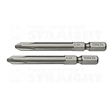 Ko-ken(コーケン) 1/4"(6.35mm) H プラス片側ビット(14㎜溝/マグネット付) 全長65mm No.2 2ピース E4S065-P02B STRAIGHT/59-6526
