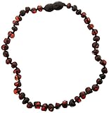 Momma Goose Baroque Teething Necklace, Dark Cherry, Small/11-11.5 by Momma Goose
