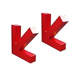 merssavoクリエイティブ矢印壁マウント木製ドアフックコート服帽子ラックハンガーベッドルーム 1 レッド kz-6vah-h5nv