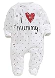 トトハウス(TOTO HOUSE) ベビー服 新生児 カバーオール 春夏服 全綿 着脱便利 出産祝い (95, i love mummy)
