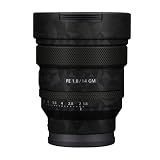 Mebont カメラアクセサリー ステッカーSony ソニー FE 14mm F1.8 G 標準ズームレンズに適合する保護装飾ステッカーで、耐擦傷性、耐摩耗性を備えたカメラスキン保護フィルム、迷彩 (北欧トライアングルブラック)