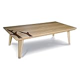 Takatatsu&amp;Co.(有)高松辰雄商店 BOULOGNE ブローニュ 135 天然木ナラ材 枝二本タイプ 可愛い天板 天板3D加工 ローテーブルこたつテーブル 座卓 国産 タカタツ