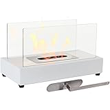 Sunnydaze El Fuego Ventless Tabletopバイオエタノール暖炉、使用可能なオプション YL-062