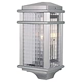 Feiss OL3403BRAL-LED, Mission Lodge, Wall Lantern, 1 Light, 14 Watts, Brushed Aluminum [並行輸入品]