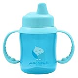green sprouts Non-Spill Sippy Cup, Aqua, 6 Ounce by green sprouts [並行輸入品]