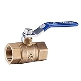 Fityle G3/4インチ　 NPT　ネジ　真鍮　ボール　バルブ　オフ　スイッチ　黄銅　バルブ　メス　DN20 　継手