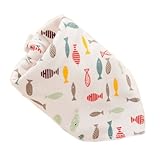 【03】キッズ・ベビー ・赤ちゃん用品 人気ランキング お食事エプロン お食事用スタイよだれかけ 子供の食事ビブ スカーフ 三角形状 柔らかい 簡易（5本）