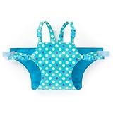 どこでもサポート赤ちゃん安心チェアベルト　カラフルキュートな大粒ドット（ライトブルー）　B2601200　日本製