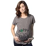 Crazy Dog T-Shirts SHIRT レディース US サイズ: Medium/Maternity Fit カラー: グレー