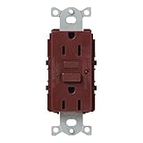 Lutron SCR-15-GFTR-MR Satin Colors 15A GFTR Electrical Socket Receptacle, Merlot by Lutron [並行輸入品]