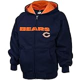 Chicago Bears Youth Large ( 14 / 16 )フルZipフード付きスエットシャツネイビーブルー