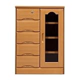 キャビネット 465-00240 NA ナチュラル 片開きキャビネット