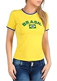 BRASIL ブラジルTシャツ・イエロー 日本製 (M)