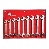 v8ツールInc vt819 9 Pieceメトリックジャンボ角度レンチセットby v8ツール