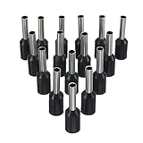 100Pcs Awg 16 Black Wire Copper Crimp Insulated Cord Pin End (Usa)
