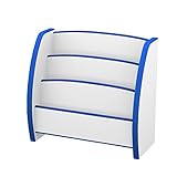 【JAJAN】えほんたて トール幅65.3cm奥行き30cm高さ60cm ブルー［完成品][おまけ付き]【知育家具EVAキッズシリーズ】PS-65MB_s［絵本ラック］