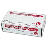 ヘイコー 手袋 プラスチック グローブ パウダー L 100枚入 スワン 004783003