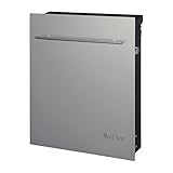 ポスト 郵便受け 郵便ポスト 大型配達物対応 ノイエファイン 壁掛け仕様 鍵付き チタンシルバー