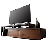 LOWYA （ロウヤ） 【節あり天然木突板】 テレビ台 伸縮テレビ台 国産 湿度を調整するモイス加工 大型テレビ対応 ~50型 ウォルナット おしゃれ