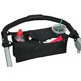 ベビーカー 収納 バッグ ドリンク ホルダー多機能 小物入れマザーズ 収納 バッグ 収納 袋 便利な ポケッ ト で たっぷり 収納 簡単 取り付（ブラック）by AKARU