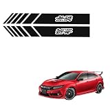 CHAOBA 無限 MUGEN 自動カーステッカー 色あせしないファッションカラーストライプカーステッカー 防水ライディングストリップ サイドミラー装飾ステッカー 車ユニバーサル外装装飾オーナメント (黒, 無限 MUGEN)