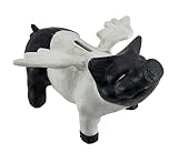 Cast Iron Flying PigコインセーバーPiggy Bank by Zeckos