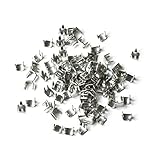 Y.K.K ファスナー用止め金具 上止めパーツ 50組入 コイルファスナー用/4~5号対応 ニッケル F2-217