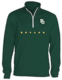 NCAA Baylor BearsメンズOVB Quarter Zip Poly Fleece、フォレスト、L